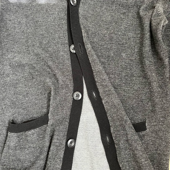 Express Size M Men’s Button Down Cardigan Dark Grey and Black never worn - Picture 2 of 4
